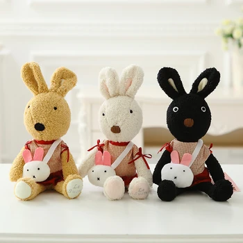 Kawaii Bunny Triušiai Pliušinis Lėlės Žaislas su persirengti Minkštas Iškamšos Žaisti Namus, Žaislai, Aksesuarai Lėlė Mergaitėms, vaikų Žaislų