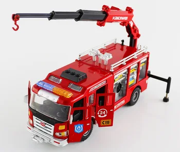 KDW 1:50, lieto Automobilių Modeliai Inžinerijos Transporto priemonių Ugnies Sunkvežimis Krano Gelbėjimo Van Žaislai Vaikams