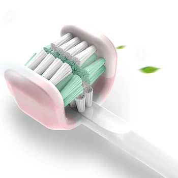 Keičiamų 3D Matmenų DuPont Soft Bristle Vadovai AZDENT Elektros dantų šepetėlį AZ-601 3Pcs/Daug 4Pcs/Daug Balta Rausva, Mėlyna
