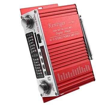 Kentiger Hy-602 Mini Nešiojamieji Hifi Stereo Galios Skaitmeninis Stiprintuvas Su Fm Ir Kontrolės Fm Mp3 Usb Atkūrimas Su Keturių Dsp