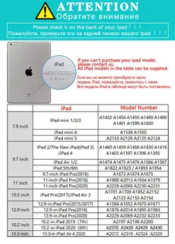 Kietojo atsparus smūgiams iPad Mini 1 2 3 4 5 7.9 colių Padengti Smart PU Odos Stovėti Atgal Fundas iPad mini 1/ 2/3 mini5
