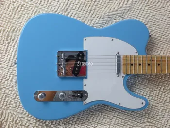 Kinija gitara gamyklos užsakymą nauji Aukštos Kokybės mėlynos 6 Stygos Elektrinė Gitara su 