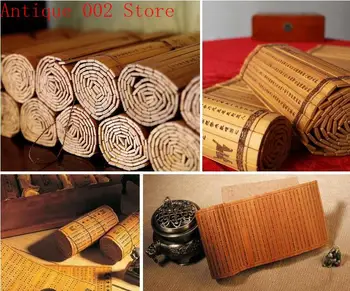Kinijos retųjų senovės bambuko užsisakyti dekoruotas bambuko ūgliai Ranka raižyti dekoro ir namų reikmenys, miniatiūrinė kalėdų