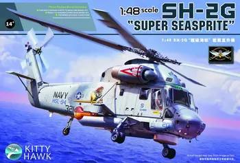 Kitty Hawk KH80126 1/48 SH-2G Super Seasprite Karinis Sraigtasparnis Kolekcines Žaislas, Plastiko Surinkimas Pastato Modelio Rinkinys