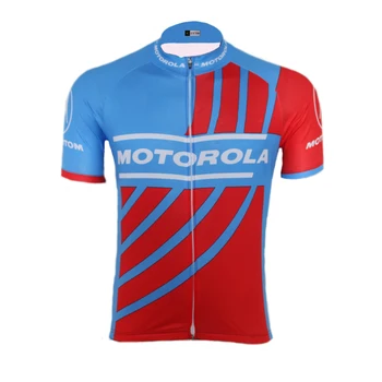 Klasikinio dviračių megztiniai vyras trumpas rankovėmis raudona/mėlyna dviračių ciklo megztiniai užsakymą dviračių drabužių MTB maillot ciclismo