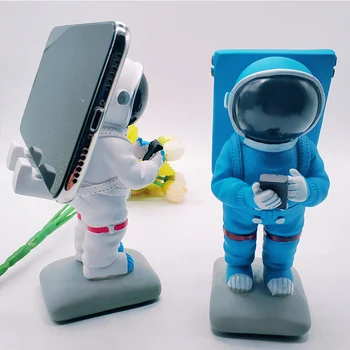 Klasikinis Astronautas Astronautas Mobiliojo Telefono Laikiklis Stovėti Išmaniųjų Telefonų Turėtojas Paramos Stalo Dekoro 