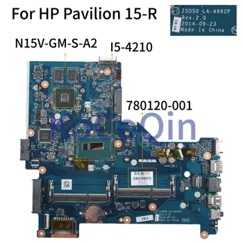 KoCoQin Nešiojamojo kompiuterio plokštę HP Pavilion 15-R 250 G3 Core I5-4210U Mainboard ZS050 LA-A992P 780120-001 780120-501 N15V-GM-S-A2