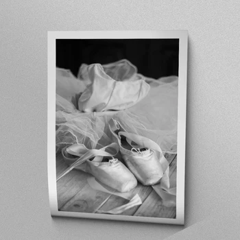 Kojos Šokio Baleto Mergina Sienos Meno Tapybos Drobės Šiaurės Plakatas Sienos Nuotraukas Kambarį Juodai Baltas Langas Print Neįrėminti