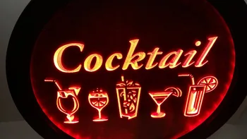 Kokteilis RGB led Įvairių Spalvų belaidžio kontrolės alaus baras pub klubas neoninės šviesos ženklas Ypatingą dovaną