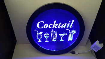 Kokteilis RGB led Įvairių Spalvų belaidžio kontrolės alaus baras pub klubas neoninės šviesos ženklas Ypatingą dovaną