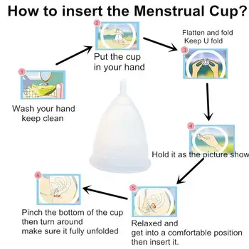 Kolektorius Menstruacijų Medicininio Silikono Menstruacinis Puodelis Moterims Moteriški Laikotarpio Moteriškos Higienos Sterilizer Taurės ir Copita Mėnesinių