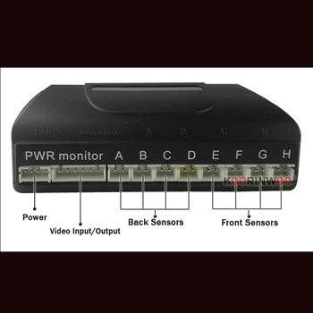 Koorinwoo Stovėjimo Vaizdo Žaliuzės Automobilių Parkavimo Jutikliai Parktronic 8 Signalizacijos Priekinė Kamera Automobilio Galinio vaizdo kamera Atsarginės Automobilių-Detektorius