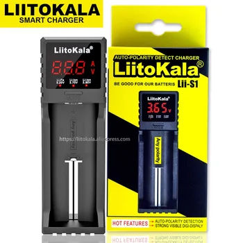 Kroviklis Lii-S1 Lii-S2 Lii-S4 Lii-S6 Lii-P8 už įkraunama 1.2 V NiMH), 3,7 V Ličio 3.2 V LiFePo4 21700 26650 18650 baterija