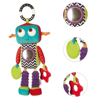 Kūdikio Vežimėlis Pliušinis Lėlės Lova Pakabukas Teether Robotas Barškutis Kūdikiui Lovelę Mobiliojo Berniuko, Žaislai Interaktyvūs Žaislai