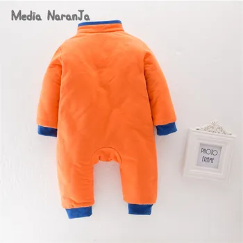 Kūdikis, berniukas, medvilnės žiemos ilgos rankovės apranga 2 tipų Kinijos stilių, Charakterį romper jumpsuit kūdikių šiltų drabužių naujas 2017