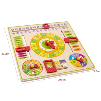 Kūdikių Medinių Žaislų Vaikams Mokytis Vystymosi Daugiafunkcį Atvartu Abacus Medienos Laikrodis Vaikams gybos Švietimo Žaislas Dovana