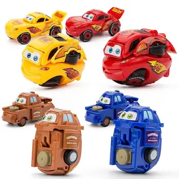 Kūdikių Žaislų Automobiliai Vaikams, Modelis Mini Automobilių Inercijos Žaislinės Transporto Priemonės Transformacija Kiaušinio Formos Anti-Slip