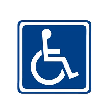 Kūrybinės Neįgaliųjų Negalios Ženklas Automobilio Lipdukas, Decal, Padengti Įbrėžimams atsparus Vandeniui Pvc 13CM X 13CM