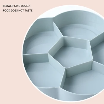 Kūrybos Plastikinių Gėlių Formos Dvigubo Sluoksnio Mados Saugojimo Dėklas Multi-Funkcija Dangčio Multi-Dėžutė Saldainių Dėžutė, Virtuvė, Sandėliavimo Priemonės