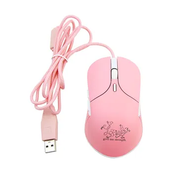 Laidinio Silent Mouse RGB LED Šviesos Žaidimų Desgined Ergonomiškas Mause 3200 DPI 6D USB Optinė Rožinė Pelių Žaidėjus Mergina Dovana Nešiojamas KOMPIUTERIS