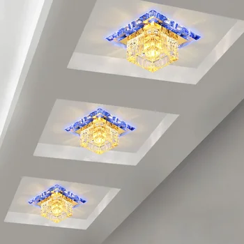 LAIMAIK Kristalų LED Lubų Šviesos, 3W 5W LED Lubų šviestuvas AC90-260V Eilėje Koridoriaus lempa, modernios led lubų šviesos už kambarį