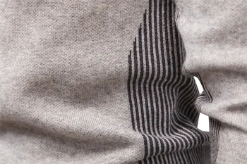 LANDISTO vyrų drabužiai vyrų Megztas megztinis Plonas šiltas Dryžuotas rankovėmis mens megztinis puloveriai