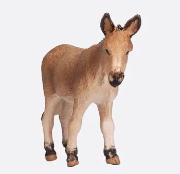 Laukinių Asilų Modeliavimas Gyvūnų Kūdikių Donkey Modelis Veiksmų Skaičiai Figūrėlės Švietimo PVC Tikroviška Žaislai Vaikams Dovanų