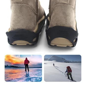 Lauko Alpinizmo Sniego neslidus Kapliukai Žvejybos Snowshoes Žygiai, Slidinėjimas Letena Non-Slip Batų Apima Žiemą Vaikščioti Žvejybos #BE2
