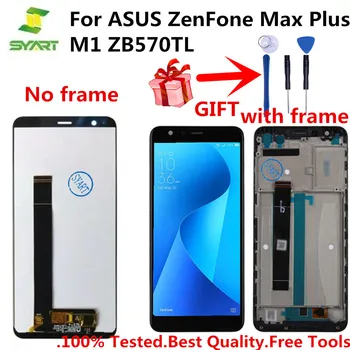 LCD Ekranas ASUS ZenFone Max Plius M1 ZB570TL Jutiklinis Ekranas skaitmeninis keitiklis Asamblėjos + Įrankių, Skirtų Asus X018D X018DC 5.7