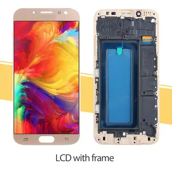 LCD Samsung Galaxy J7 Pro 2017 J730 J730F Ekranas Jutiklinis Ekranas skaitmeninis keitiklis Surinkimo Priemonės, Grūdinto Stiklo Plėvelės