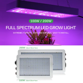 LED Grow Light Visą Spektrą 410-730nm 1000W 1200W Augalų Augimo Lempos Patalpų Phytolamp Augalai, Gėlių, Daržovių Šiltnamio efektą sukeliančių Augti Palapinė