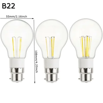 LED, Kaitinamosios Lemputės E27 B22 3W 4W 6W Retro 