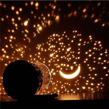 LED Moon Star Naktį Šviesos Romantiškas Dangus Žvaigždėtas Projektorius, Šviesos Namuose, Vaikų Kambario Miego Žiburiai Kalėdų Decors Stalo Lempa