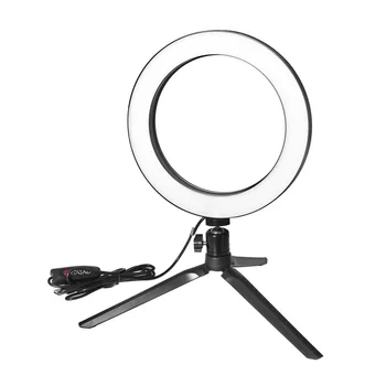 LED Selfie Žiedas Šviesos 5500K Studija Fotografija, Foto Užpildyti Šviesos Žiedas su Trikojo 