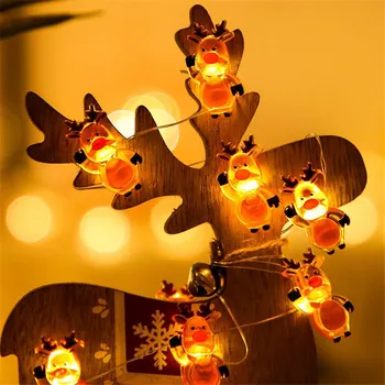 LED Snaigės, Sniego LED String Pasakų Žibintai Girliandą Kalėdų Senelio Dekoracijos, Šviesos Namuose Šalis Atostogų Apšvietimas