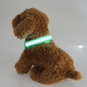 LED Šunų Antkaklis Saugiai Antkaklis Šunims, Šuniukų Saugos Anti-lost Mirksi Nailono Šunų Antkakliai Veda LED Prekių Pet products M