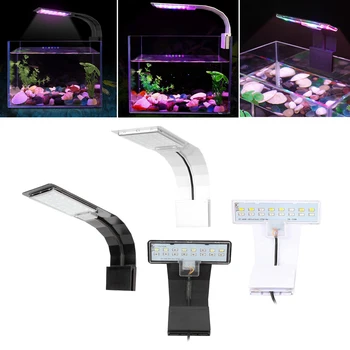 LED Šviesos Akvariumas Visą Spektrą Žvejybos Bakas, Lempos Įrašą apie ES Kištukas Baltos spalvos Black B
