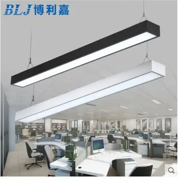 LED šviesos juostelės office liustra šiuolaikinių dienos šviesos lempos ilgos juostos aliuminio žibintas dešinysis kampas apšvietimo kabinti linija šviesos diodų (led)