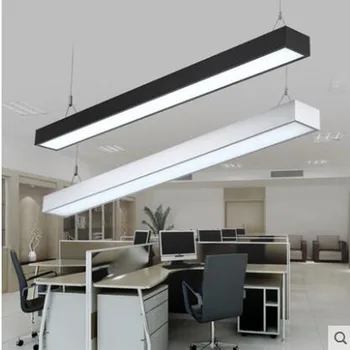 LED šviesos juostelės office liustra šiuolaikinių dienos šviesos lempos ilgos juostos aliuminio žibintas dešinysis kampas apšvietimo kabinti linija šviesos diodų (led)