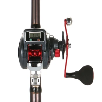Led Žvejybos Ritės 6 kg Vilkite 6.2:1 Elektroninis Skaitmeninis Ekranas Žvejybos Ritės 13+1 Rutulinis Guolis Liejimo Žvejybos Linija Counter Ritės T45