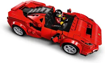 LEGO Greitis Čempionai - Ferrari F8 duoklė, žaislų lenktynių automobilių montavimo Rinkinys-originali dovana kalėdoms