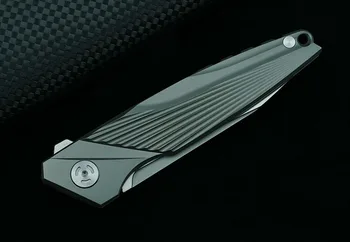 LEMIFSHE M390 ašmenys Flipper sulankstomas peilis su titano lydinio rankena lauko kempingas vaisių peilis EDC įrankis