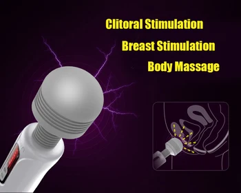 Leten Vibratoriai Sekso Žaislai Moteris AV Magic Wand Massager Sekso Produkto Įkrovimo Moterų Masturbator Vibratorių Klitorio Stimuliatorius