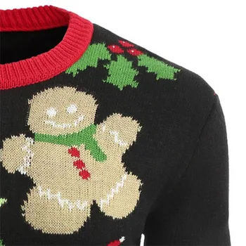 LetsKeep bjaurusis kalėdų džemperis vyrams megztinių modelius elnias megztiniai megztinis žiemą šiltas apvalios kaklo megztinis megztinis MUMS dydžio, MA550