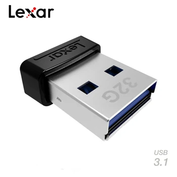 Lexar JumpDrive S47 USB 3.1 mini Flash Diskas 128GB 64GB 32GB 256-bitų AES Metalo Stick USB3.1 Pen Ratai Atminties Saugojimo Įrenginys