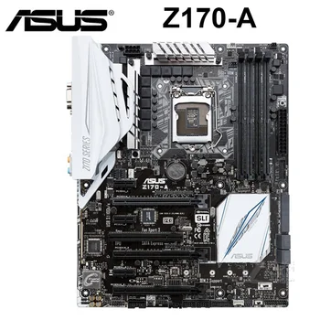 LGA 1151 DDR4 Asus Z170-A Motherbaord Intel Z170 Core i7/i5/i3 Darbalaukio Asus Z170 Mainboard 64GB USB3.1 Rūšis-1150 DDR4 ATX