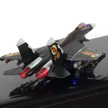 Lieti Lėktuvo Modelis Diecast Metal Žaislas Lėktuvas Modeliavimas J15 Plokštumos Acousto-regos Traukti Atgal Karinės Metalo Modelio Vaikams, Žaislų, Dovanų