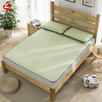 Lifeng namų Vasaros Šiaudų mat Kietas lova kilimėlis Natūralių Šiaudų Čiužinys Padengti 180*198cm įrengtas lovos apsauga trinkelėmis, žalios gumos lakštas