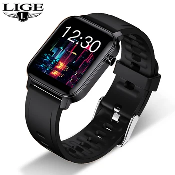 LIGE IP68 Vandeniui Smart Watch Vyrų Pedometer Širdies ritmo Daugiafunkcinis Sporto Tracker Sporto Smartwatch 
