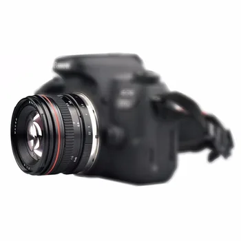 Lightdow 50mm F1.4 Didelės Diafragmos Portretų Rankinio Fokusavimo Fotoaparatas Objektyvas Canon 550D 600D 650D 750D 77D 80D 5D 6D 7D VEIDRODINIAI Fotoaparatai